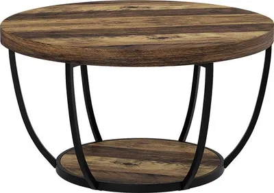 Produktbild von Couchtisch Vicco Arvina Eiche rustikal 80 x 80 cm, Model 56649