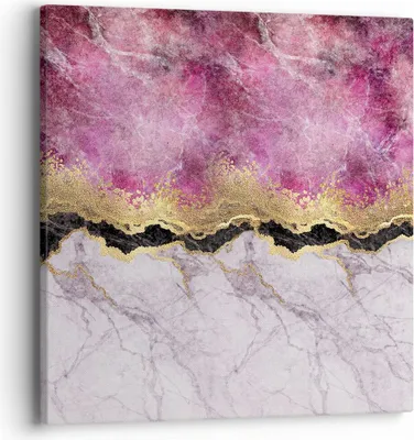 Produktbild von Bild auf Leinwand - Leinwandbild - Einteilig - Rosa golden Hintergrund - 40x40cm - Wand Bild - Wanddeko - Wandbilder - Leinwanddruck - Bilder - Wanddekoration - Leinwand bilder - AC40x40-5038