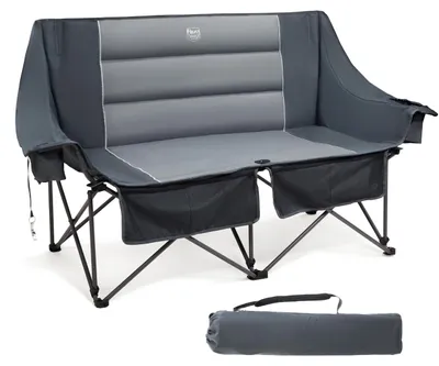 Productafbeelding van Campingstoel, opvouwbaar voor 2 personen, 320 kg belastbaar, XXL klapstoel