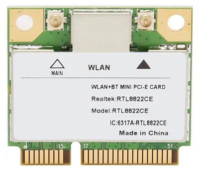 Zdjęcie produktu dla Karta WiFi Mini PCIe RTL8822CE, Gigabit, dwuzakresowa (2,4G i 5G), Bluetooth 5.1, sieć bezprzewodowa