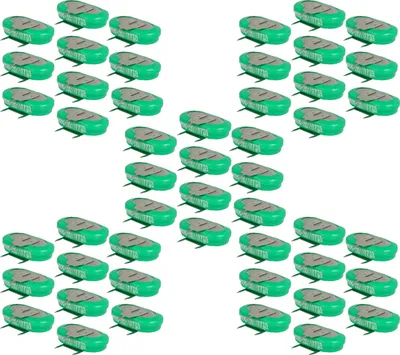 Produktbild von vhbw 50x NiMH Ersatz Knopfzellen-Akku (150 mAh, 1,2 V, NiMH)