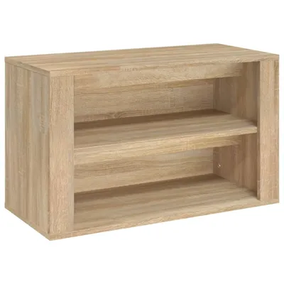 Zdjęcie produktu dla vidaXL Stojak na buty dąb sonoma 75x35x45 cm Materiał drewnopochodny