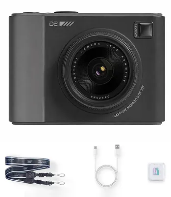 Imagen del producto de Cámara instantánea ZELURXX con pantalla de 2,8 pulgadas, impresión térmica de 300 dpi, Bluetooth, Wi-Fi, compatible con impresión desde smartphones, 5 filtros, flash de anillo, color