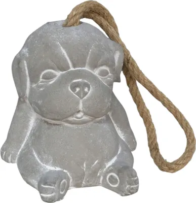 Produktbild von Gerimport Turstopper Hund - grau - Beton - 13 x 13 x 15 cm - Wohnaccessoires - Turstopper