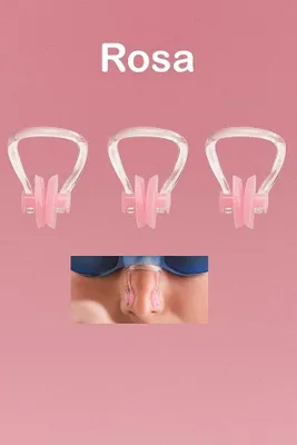 Produktbild von 3 Stück Nasenklamme Schwimmen Nasenclip Wasserschutz rosa
