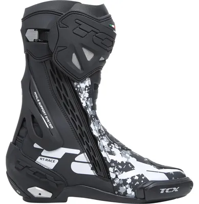 Produktbild von TCX RT-Race Motorradstiefel, schwarz/grau/weiß, 46