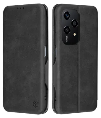 Produktbild von Techsuit Safe+ Book Wallet Klapphülle für HONOR 200 Lite - Schwarz