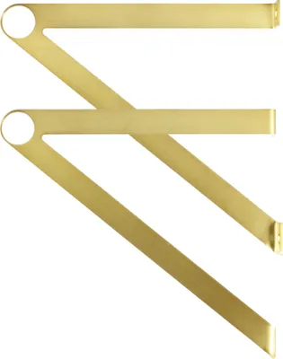 Immagine prodotto di Natural Goods Berlin GARD REINICKENDORF, supporto per appendiabiti, montaggio a parete, appendiabiti a muro, oro antico, senza asta rotonda, 2 pezzi