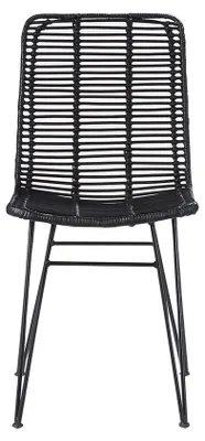 Produktbild von Stuhl Rattan Metall schwarz modern
