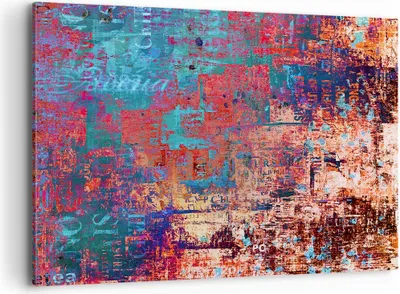Produktbild von Bild auf Leinwand - Leinwandbild - Graffiti modern - 120x80cm - Wand Bild - Wanddeko - Wandbilder - Leinwanddruck - Bilder - Kunstdruck - Wanddekoration - Leinwand bilder - Wandkunst - AA120x80-3648