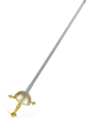 Produktbild von Kostüm Florett Rächer Degen grau-gold 70cm