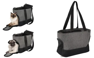 Transporttas Brigitta, grau, 47 x 21 x 30 cm