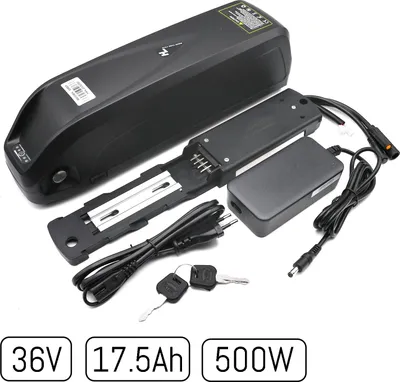 Produktbild von windmeile | Akku mit integriertem Sinus Controller und Samsung Zellen, 36V 500W 17.5Ah, Hailong Hülle, USB, Flaschenhalter, E-Bike, Elektro Fahrrad, Pedelec