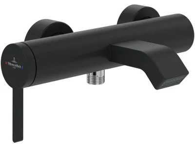 Productafbeelding van Villeroy & Boch badarmatuur voor ligbad, afmetingen 274x111x173 mm, mat zwart, 1 stuk.