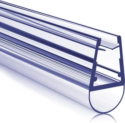 Produktbild von Heilmetz Duschdichtung 100cm Duschtür Dichtung, Glasstärke 4-6 mm, Gerade PVC Ersatzdichtung mit Wasserabweiser für Dusche