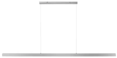Produktbild von BELIANI LED Pendelleuchte Silber Metall 180 cm Lineares Design Modern Minimalistisch Industrial Style Hängelampe Esstisch Esszimmer