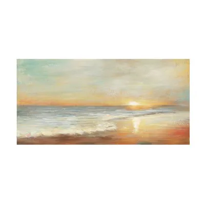 Produktbild von ArtUniverse Leinwandbild Sonnenuntergang Am Meer 70 x 140 cm