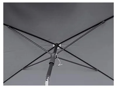 Produktbild von Rechteckiger Balkon Sonnenschirm 200x125cm Knickbar Grau mit Schutzhülle
