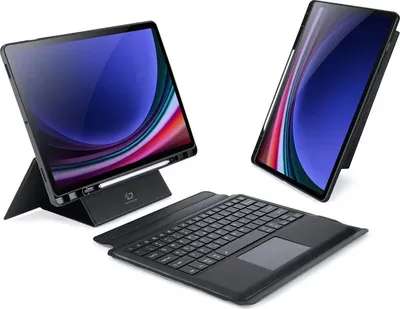 Immagine prodotto di Dux Ducis - Custodia per tablet compatibile con Samsung Galaxy Tab S10 Ultra / Tab S9 Ultra / Tab S8 Ultra -  - Finto cuoio Caso - Nero