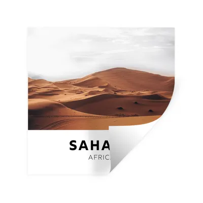 Produktbild von MuchoWow® Wandtattoo Wandsticker Wandaufkleber Afrika - Sand - Natur 50x50 cm Selbstklebend und Repositionierbar - Selbstklebend - Fototapeten