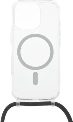 Immagine prodotto di Custodia per iPhone 16 Pro Collo fisso MagPure con MagSafe, trasparente con cordino nero