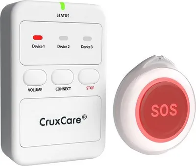 Image de Bouton d'urgence portable pour le personnel soignant / cordon d'appel d'urgence / alarme d'urgence / aide immédiate.