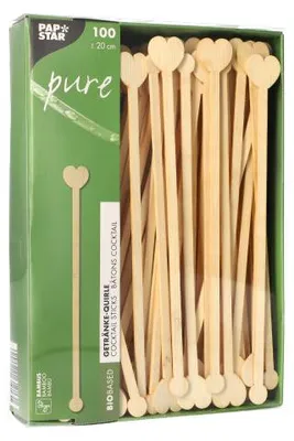Obrázek produktu pro Papstar Getränke-Quirle Bambus Heart