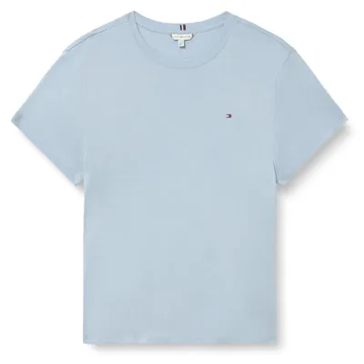 Image de Tommy Hilfiger, modèle CRV Slim Cody C-Nk Ss WW0WW50828, pour femmes, couleur bleu, taille 54
