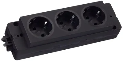 Produktbild von Schulte 159103000100 Steckdosenleiste EVOline Express 3 x Schuko, GST18, schwarz