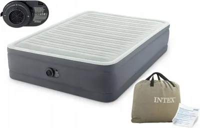Zdjęcie produktu dla Intex 64906NP, Podwójny materac, Prostokąt, Wbudowana pompa powietrza