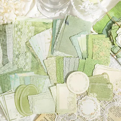 Obrázok produktu pre Sada samolepiek do scrapbooku, 100 kusov, vintage motív, vhodné na zdobenie denníkov a scrapbookov