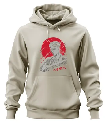 Produktbild von Samurai Katana Anime Yakuza Gentleman Blut Noir Steampunk Hoodie Kapuzenpullover, Natur, M