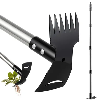 Imagen del producto de Escarda de jardín - Mango largo 148 cm - 2 en 1 - Acero