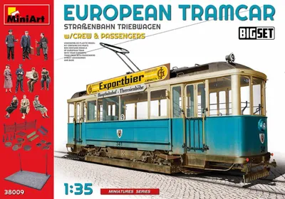 Produktbild von Modellbausatz 1:35 Straßenbahn Diorama mit Zubehör