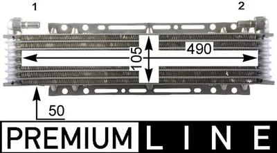 Produktbild von MAHLE CLC 206 000P Ölkühler Motoröl für SCANIA P,G,R,T - series