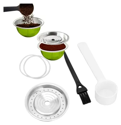 Produktbild von Wiederverwendbarer Kaffeekapseldeckel aus 304 Edelstahl