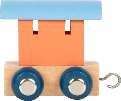 Immagine prodotto di Treno di lettere Carro polare salmone e blu ghiaccio