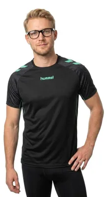 Productafbeelding van Hummel Hmlblaze 2.0 Trainingsshirt met korte mouwen - zwart/pooldauwblauw, maat: L