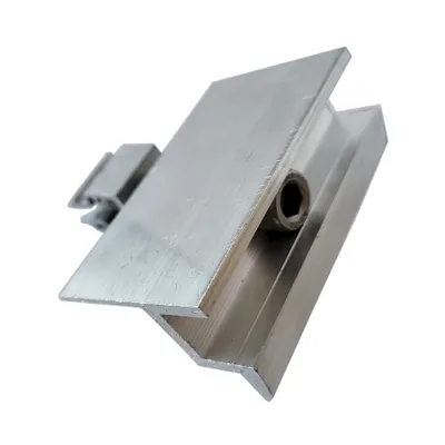 Produktbild von V8 K+ Endklemme mit Klick-System (silber, unbehandelt) Ausführung 30mm