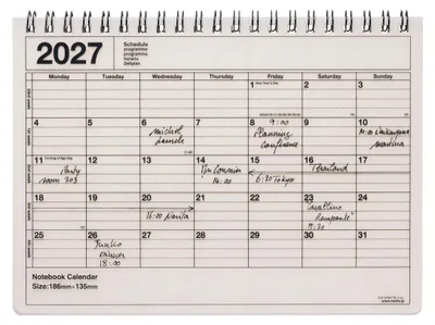 Produktbild von MARK'S 2027 Notebook Calendar S // Ivory