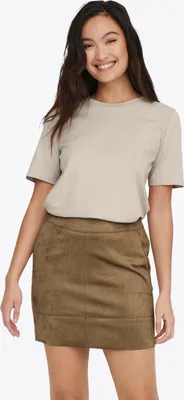 Produktbild von Only Damen T-Shirt mit weichem Stoff, Rundhalsausschnitt und Regular Fit