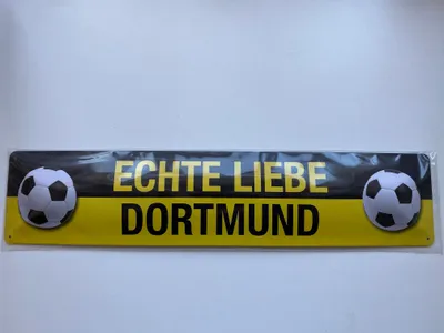 Produktbild von Echte Liebe Dortmund, Straßenschild aus Blech 46x10 cm, STR 39