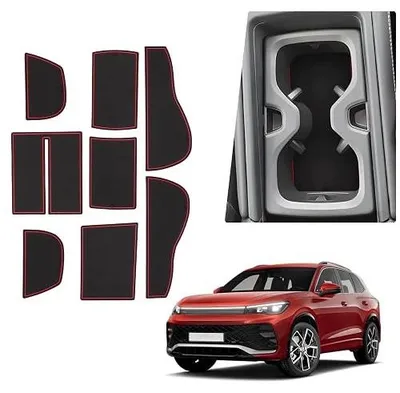 Zdjęcie produktu dla Maty gumowe antypoślizgowe vw tiguan 3 2024 2026 komplet 8 szt.