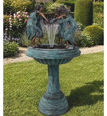 Produktbild von Casa Padrino Jugendstil Bronze Springbrunnen 4 Frauen H. 130 cm - Garten Deko