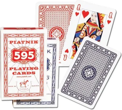 Obrázok produktu pre Piatnik Karty Standard 595 – plastové karty na bridž a poker