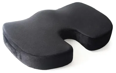 Zdjęcie produktu dla Ergonomiczna poduszka do siedzenia - ortopedyczna poduszka podświetczeniowa - pianka memory - 45,5 x 36 x 7 cm