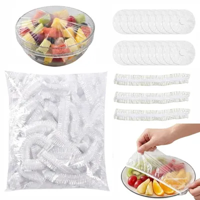 300 Frischhaltefolien mit Gummizug, transparent, 30 cm
