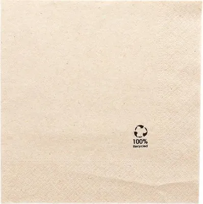 Image de serviettes 2 plis "Recyclées" 30 x 30 cm 100 pièces.