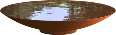 Produktbild von Adezz Wasserschale rund Corten-Stahl Rost braun/orange Wasserspiel verschiedene Größen