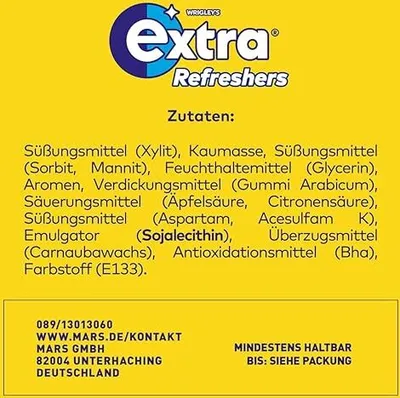Produktbild von Extra® REFRESHERS Tropical Kaugummis 12 x 8 St.